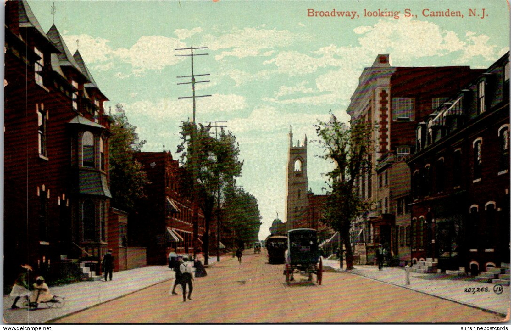 New Jersey Camden Broadway Looking South  - Camden