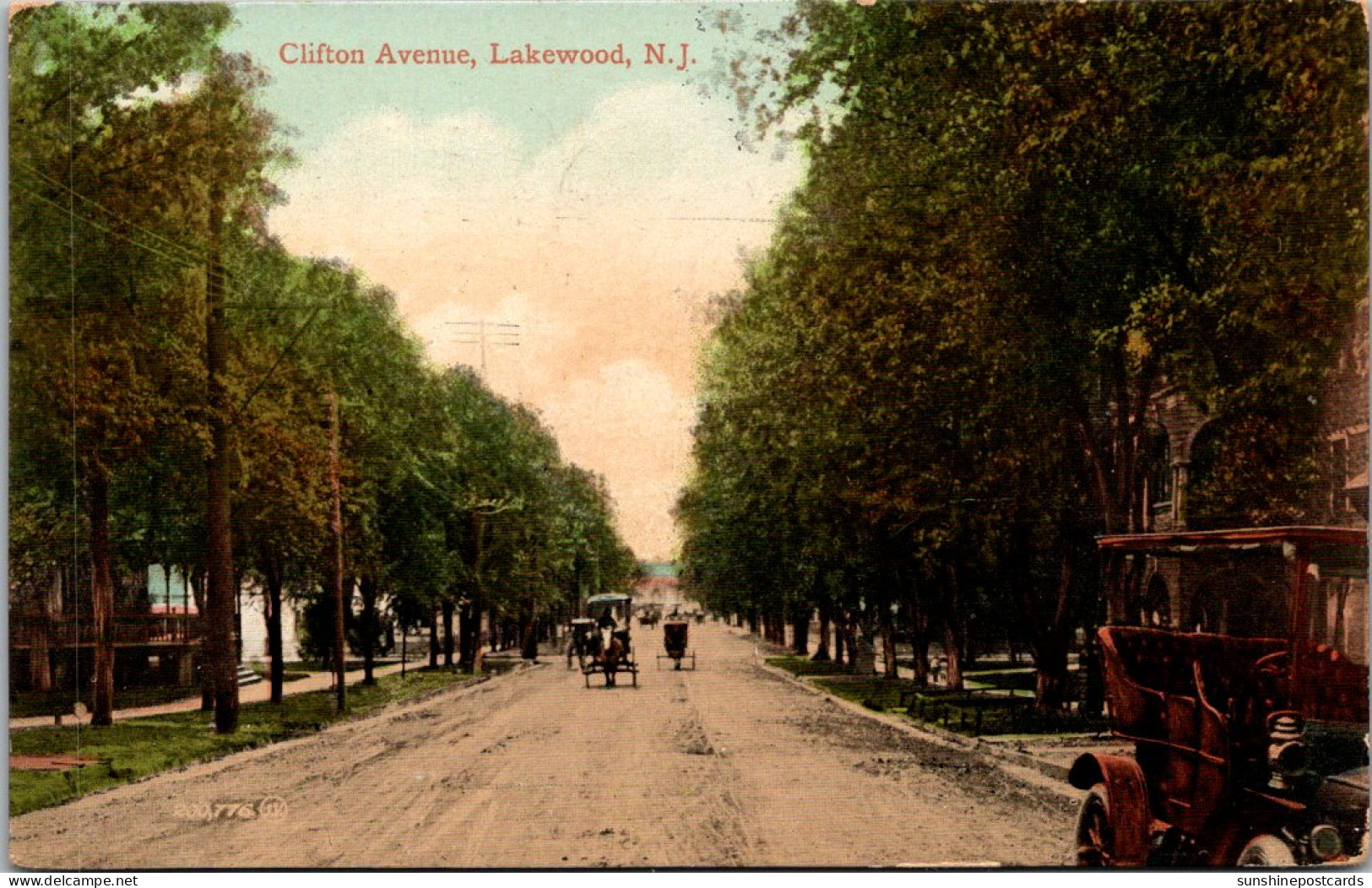 New Jersey Lakewood Clifton Avenue 1912 - Camden