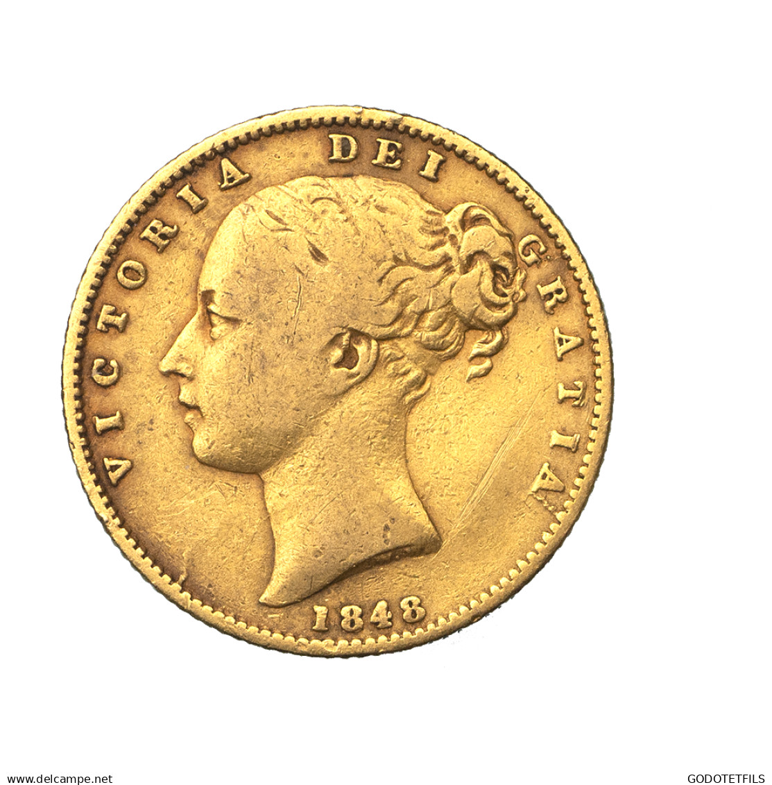 Royaume-Uni Souverain Victoria 1848 Londres - 1 Sovereign