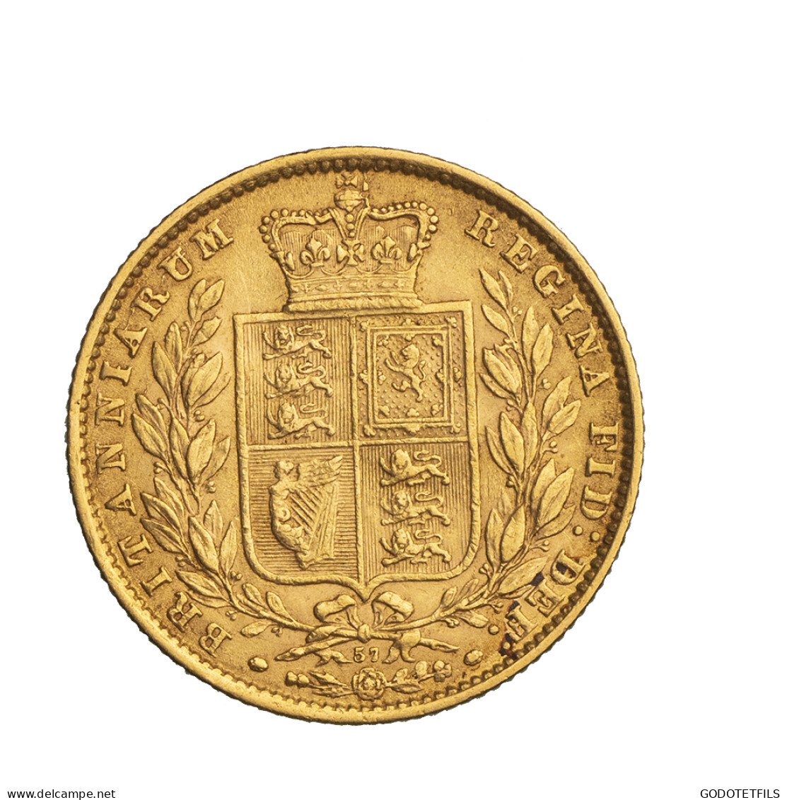 Royaume-Uni Souverain Victoria 1872 Londres - 1 Sovereign