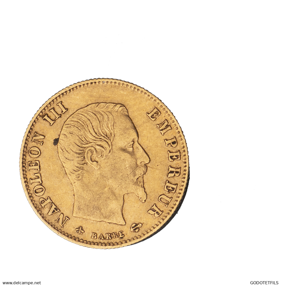 Second-Empire-5 Francs Or Napoléon III Tête Laurée 1860 Paris - 5 Francs (goud)