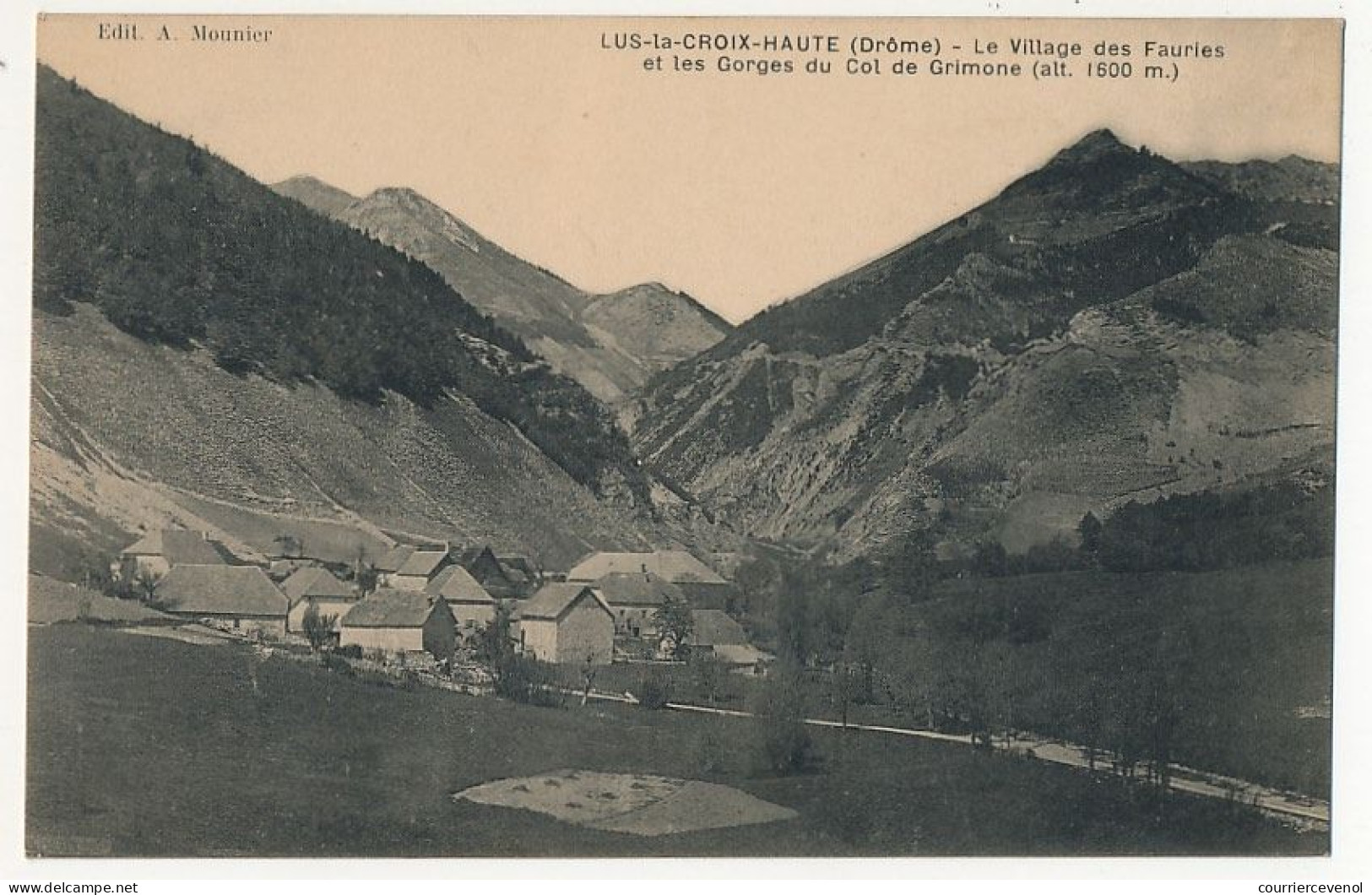 CPA - LUS-LA-CROIX-HAUTE (Drôme) - Village Des Fauries Et Les Gorges Du Col De Grimone - Sonstige & Ohne Zuordnung