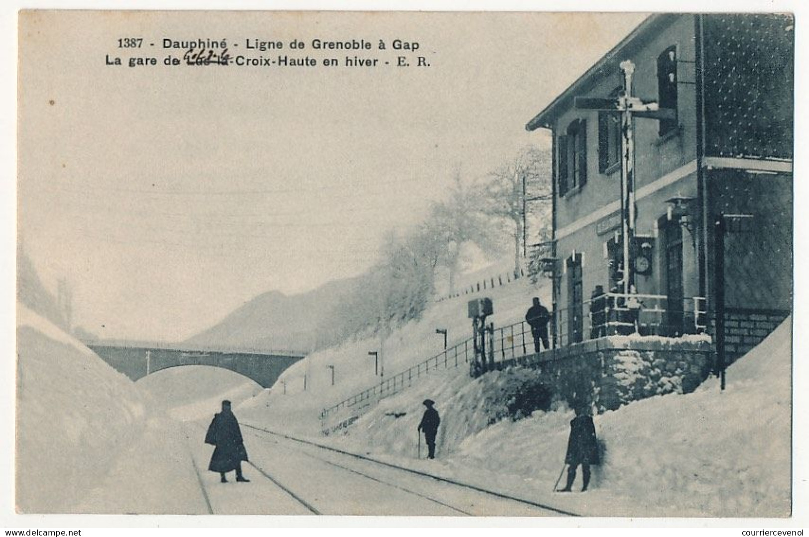 CPA - LUS-LA-CROIX-HAUTE (Drôme) - Ligne De Grenoble à Gap - La Gare De (Lus) / Col De La Croix-Haute En Hiver - Sonstige & Ohne Zuordnung