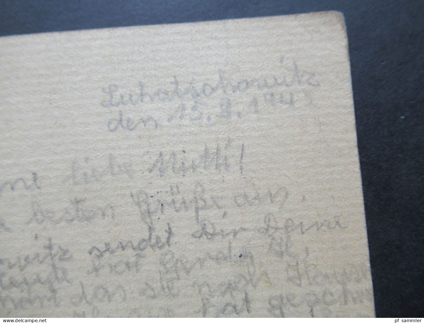 1943 Deutsches Reich Böhmen Und Mähren Ganzsache P 15 I Stempel Luhatschowitz Nach Duisburg Hamborn - Covers & Documents