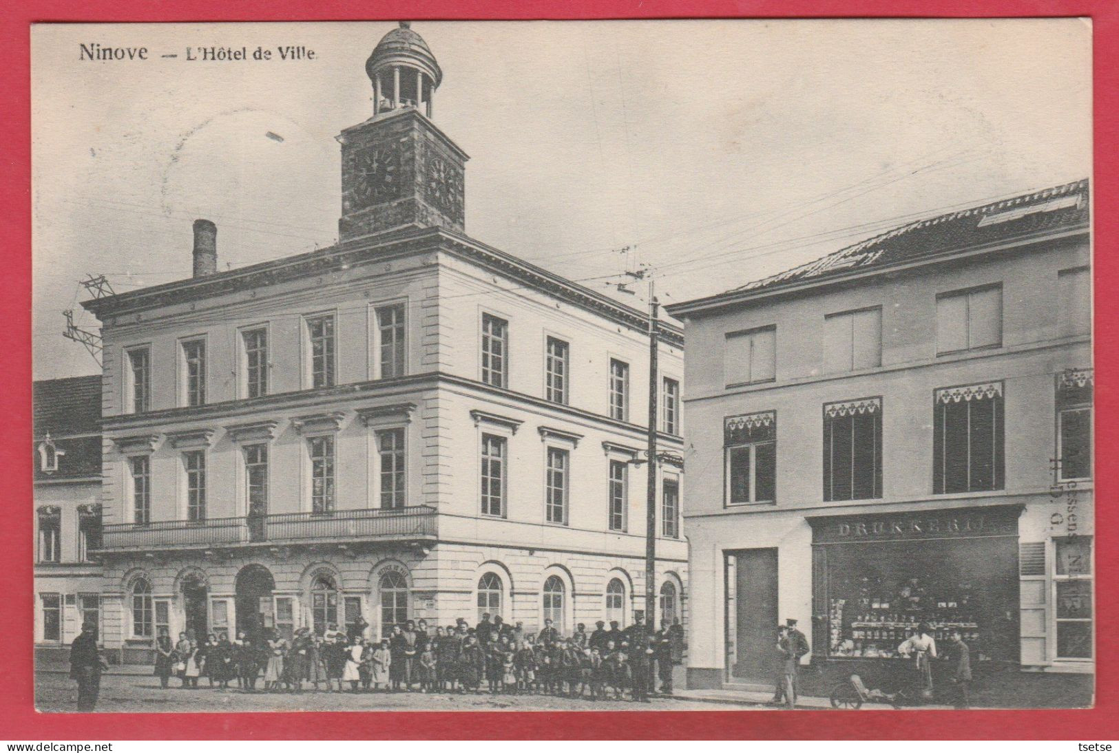 Ninove - L'Hôtel De Ville / Gemeentehuis ... Geanimeerd -1905 ( Verso Zien ) - Ninove