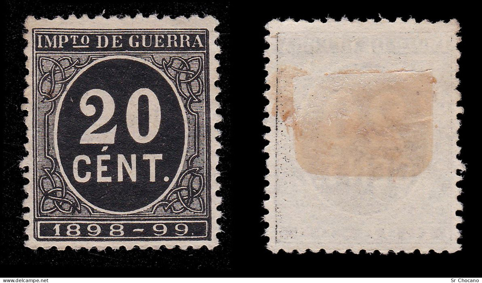 España.Alfonso XIII.1898.CIFRA.20c.Nuevo(*).EDIFIL 239 - Nuevos