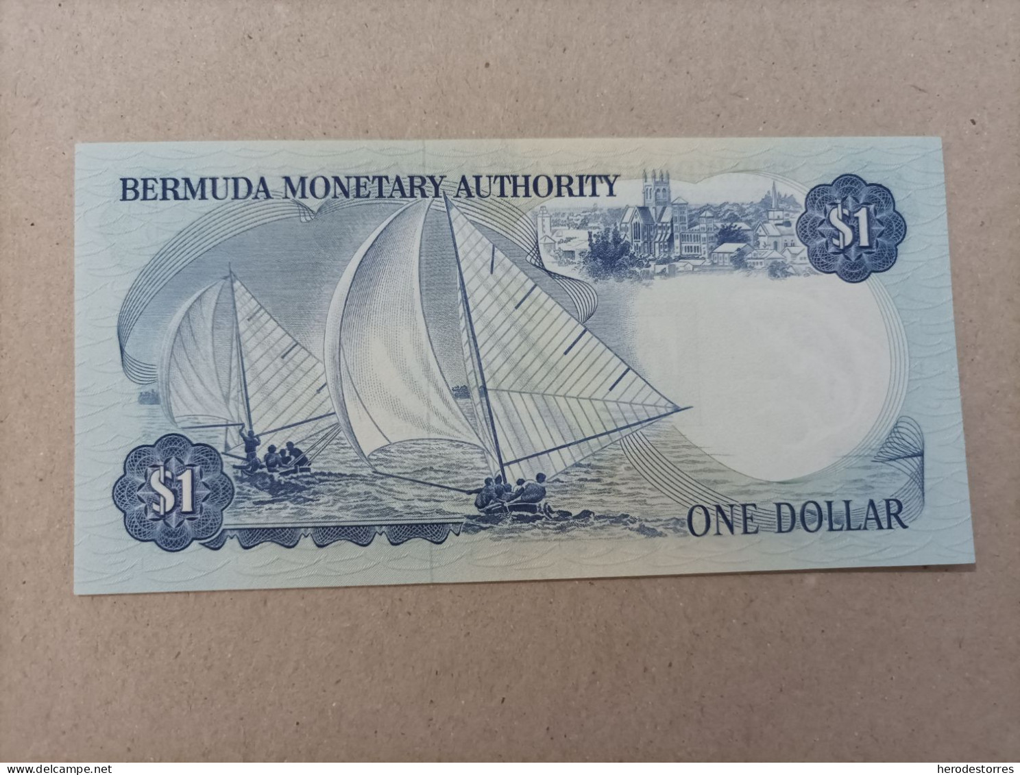 Billete De Bermuda De 1 Dólar, Año 1982, Serie A, Nº Bajisimo 000241, UNC - Bermudes