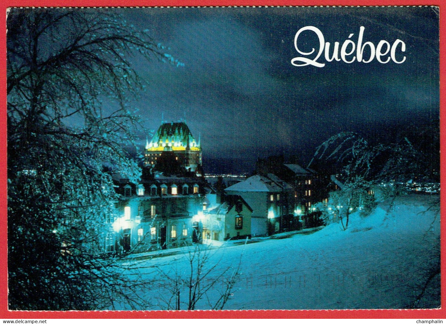 Québec - Sans Légende - Château Frontenac Vu De Nuit - Québec - Château Frontenac