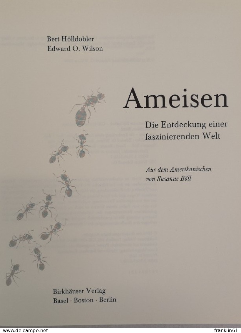 Ameisen. Die Entdeckung Einer Faszinierenden Welt. - Lexika