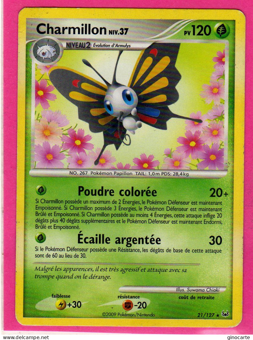 Carte Pokemon Francaise 2009 Platine 21/127 Charmillon 120pv Un Angle Plié - Platinum