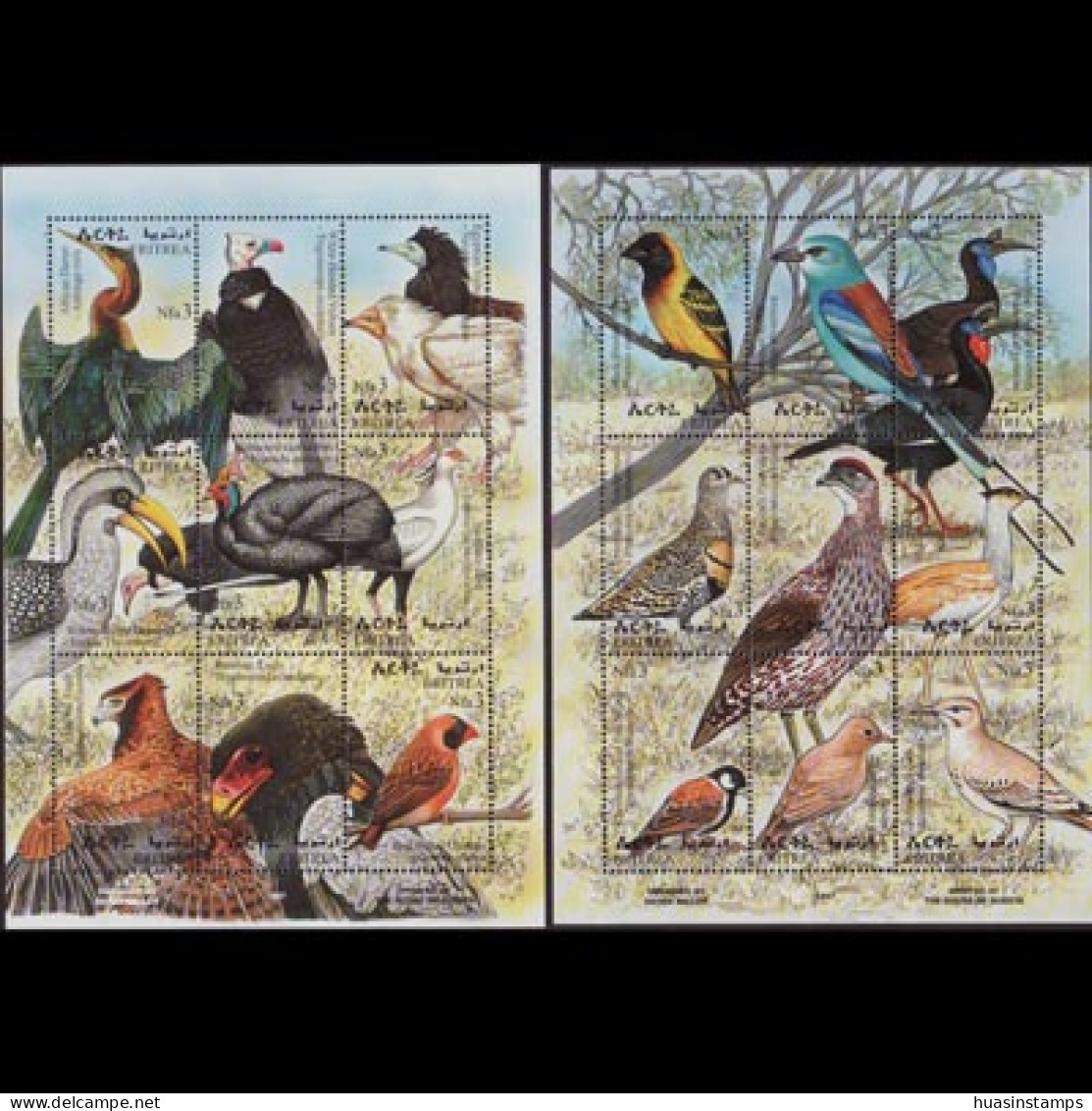 ERITREA 1998 - Scott# 304-5 Sheets-African Birds MNH - Eritrea