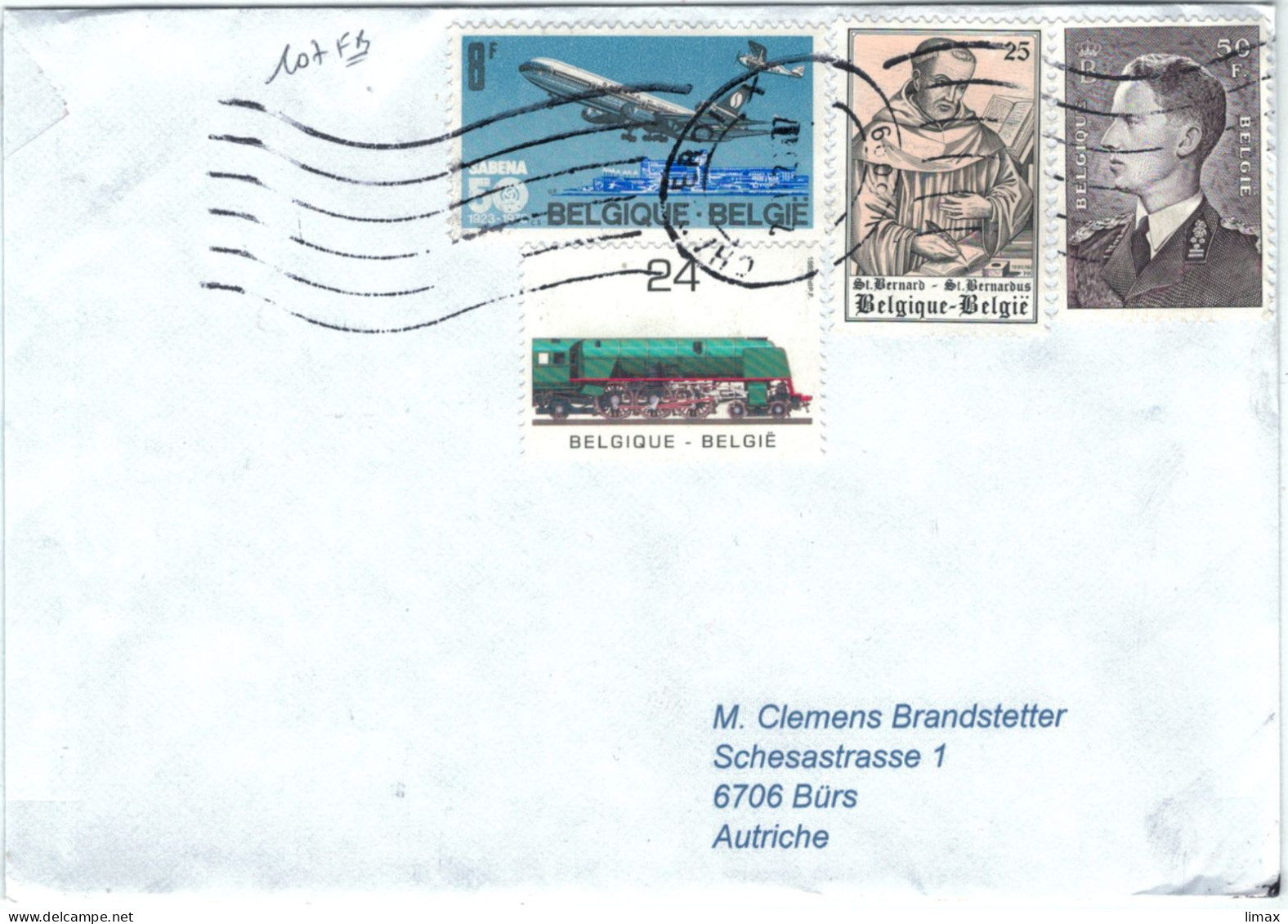 Charleroi 2023 Flugzeug - Lokomotive - St. Bernard - König - Verkehr - Briefe U. Dokumente