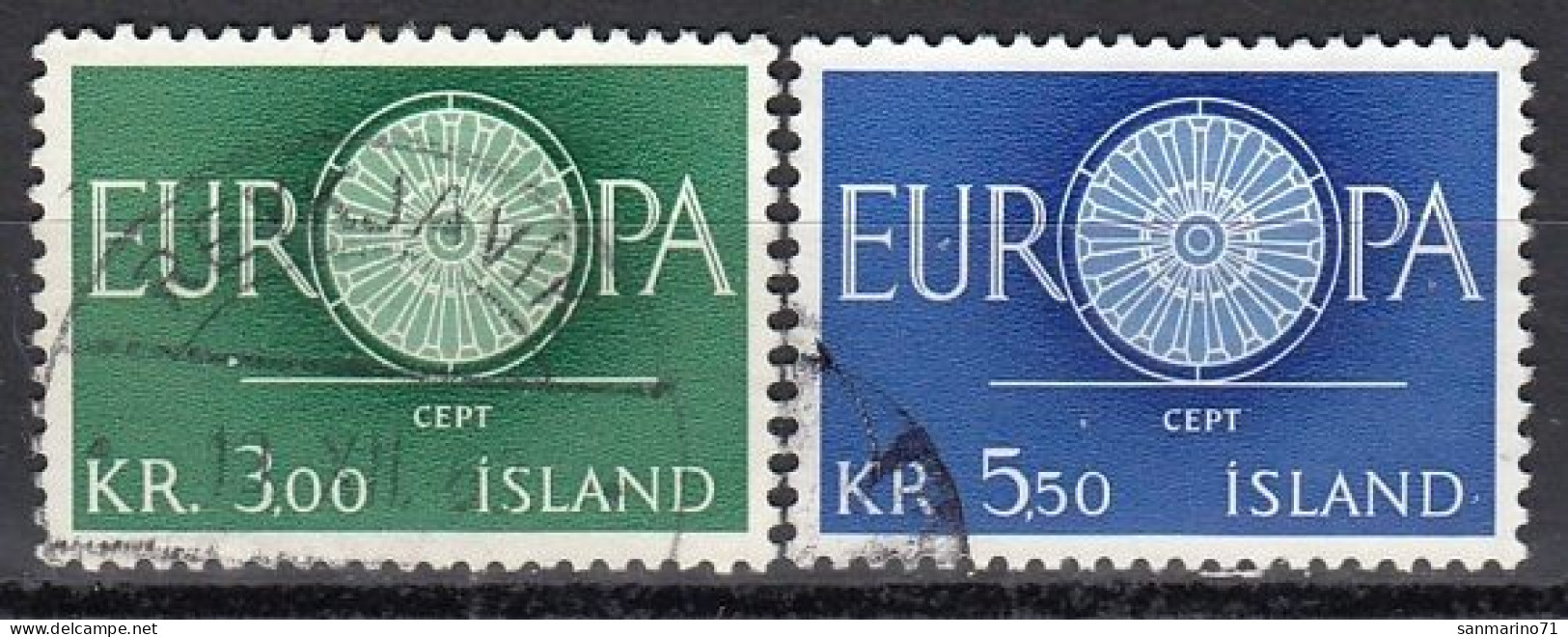 ICELAND 343-344,used,falc Hinged - Gebruikt