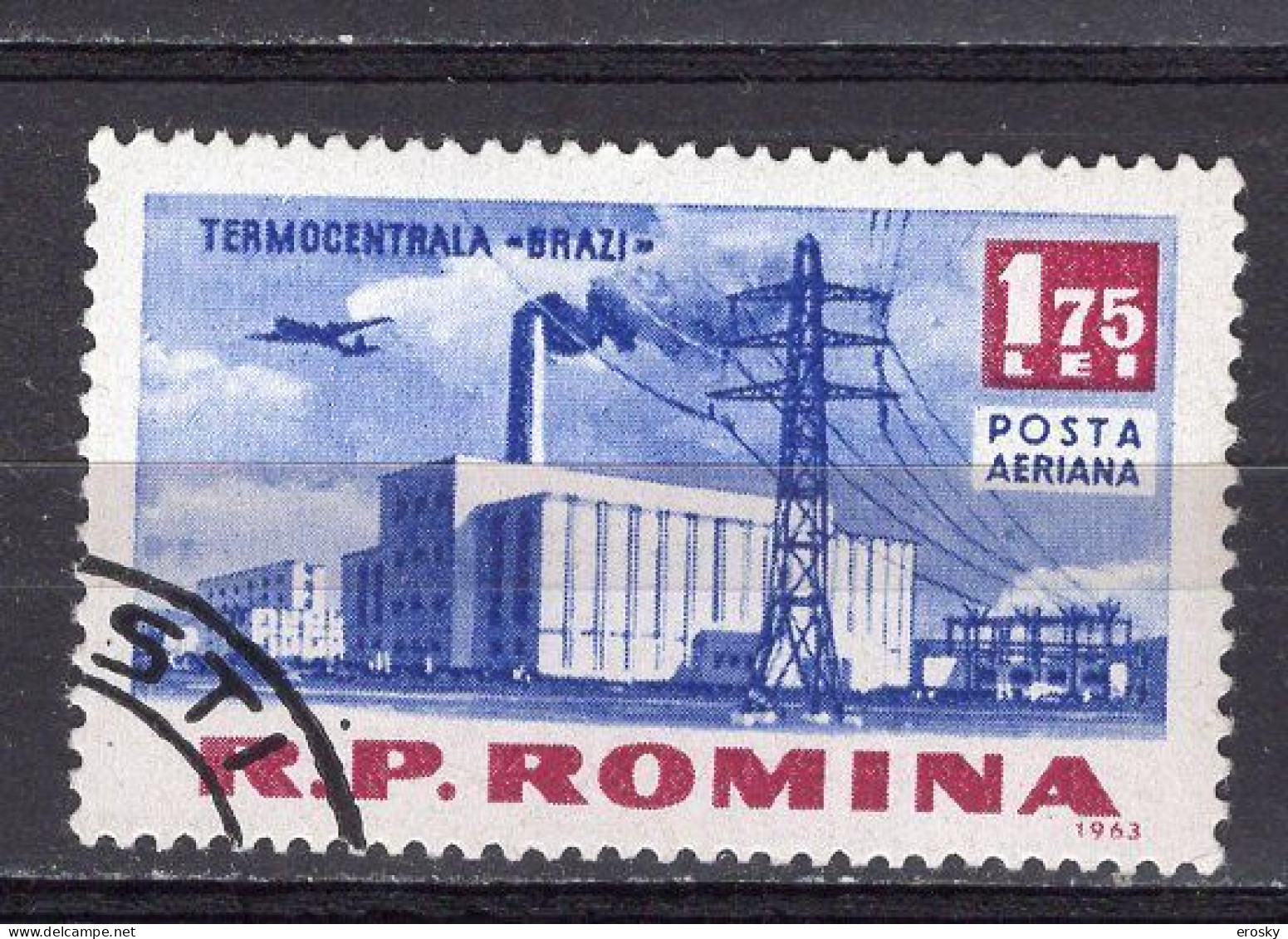 S2706 - ROMANIA ROUMANIE AERIENNE Yv N°172 - Usati