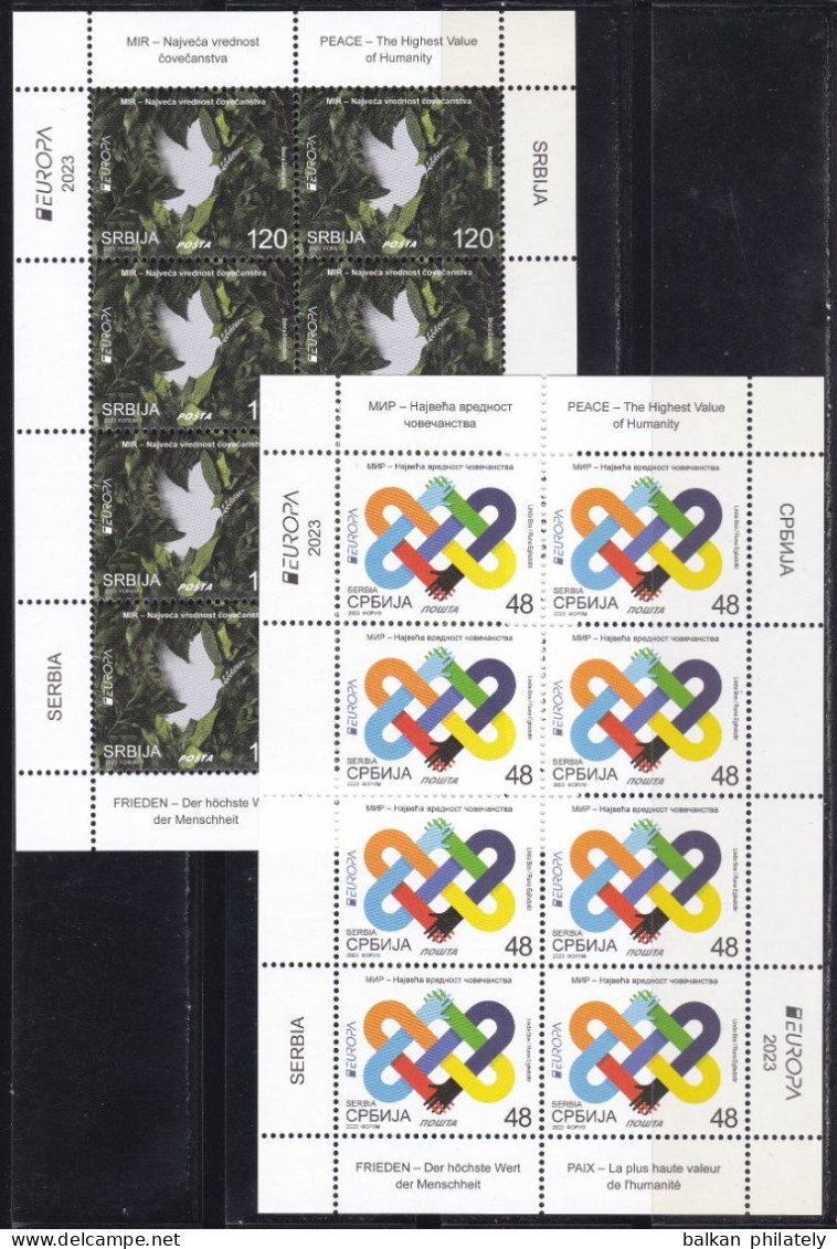 Serbia 2023 Europa CEPT Peace Humanity Dove Birds MNH - 2023