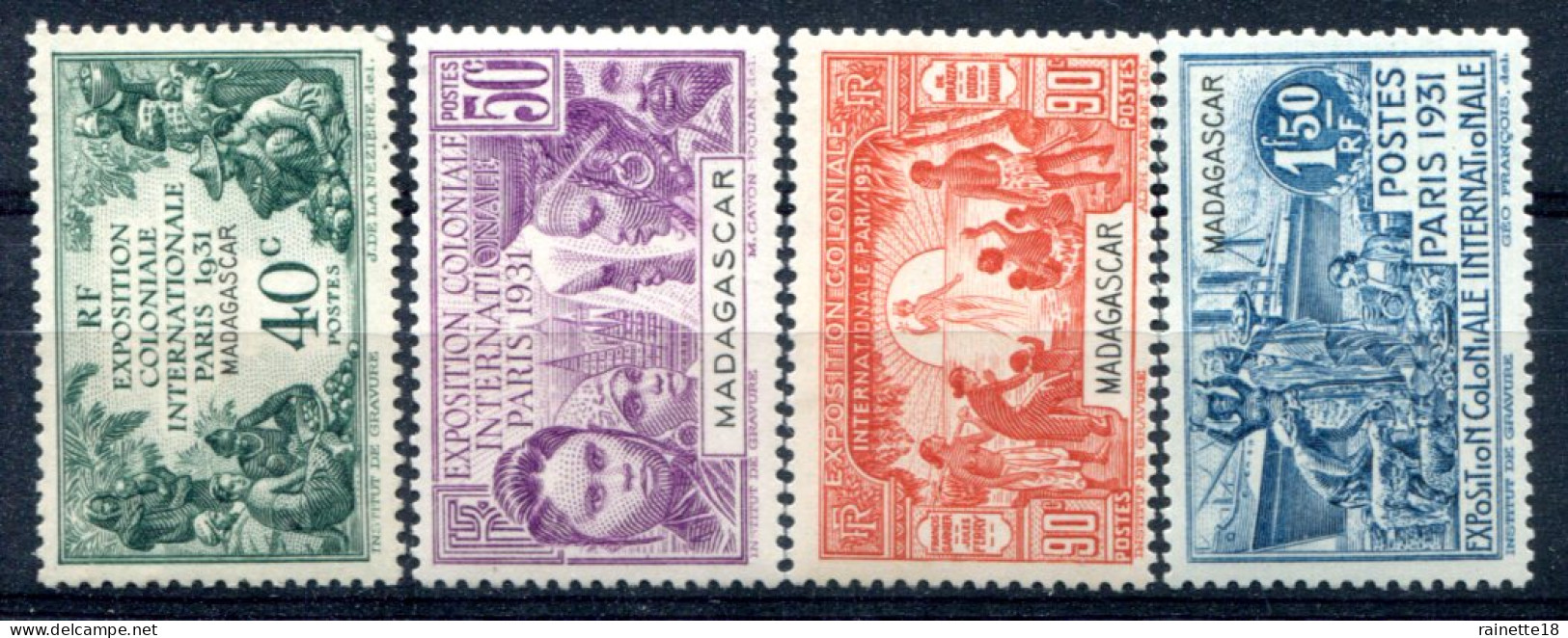 Madagascar      179/182 * - Unused Stamps