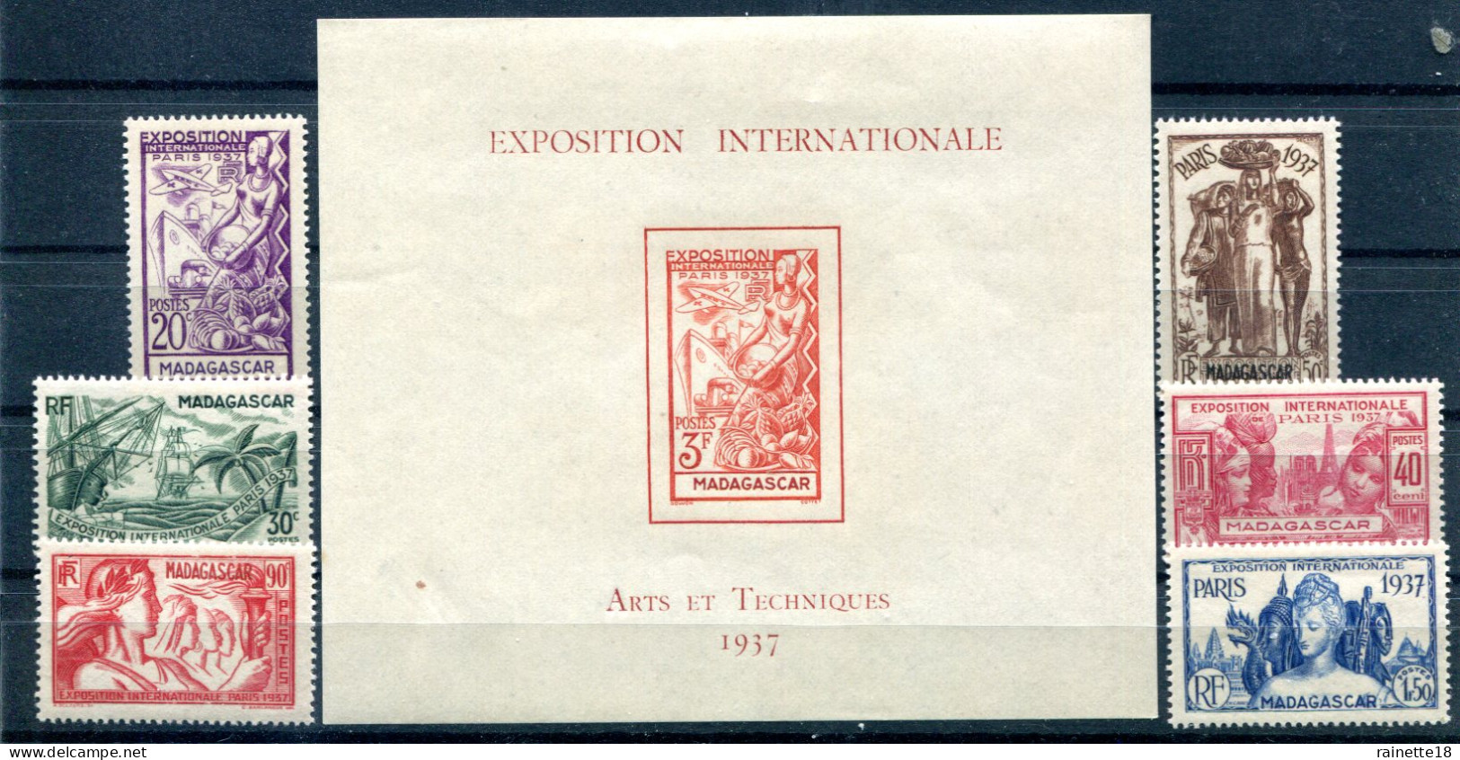 Madagascar      193/198 ** + Bloc N° 1 ** - Unused Stamps