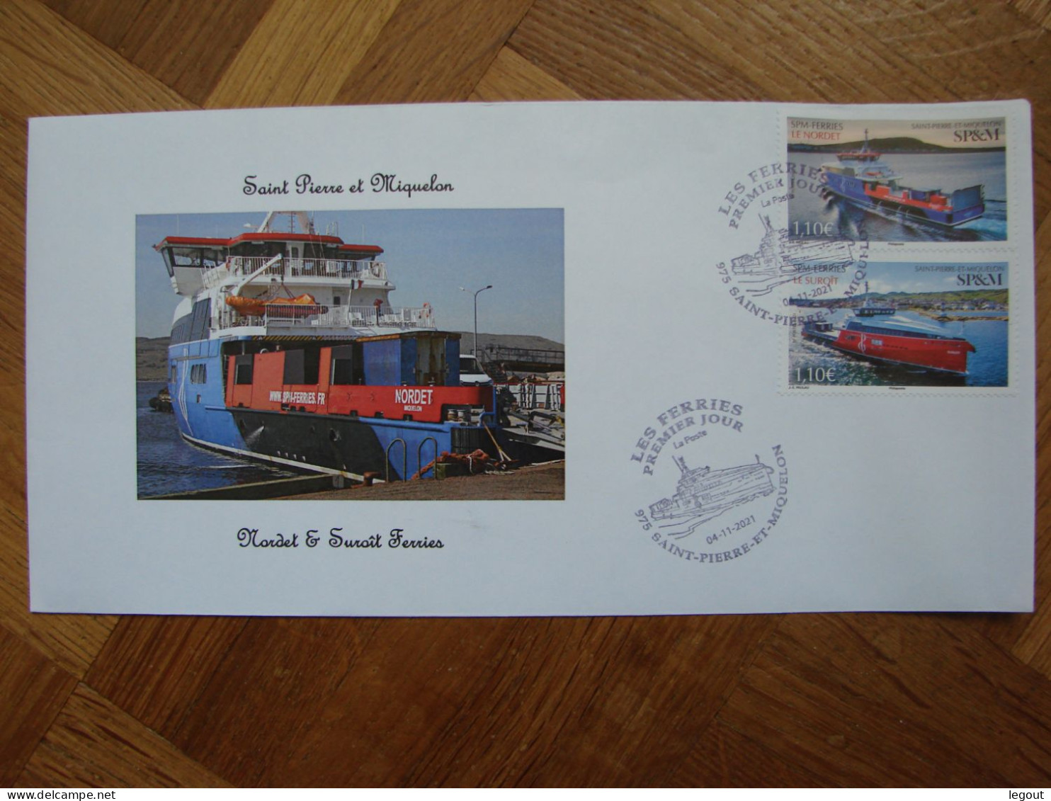 SPM/SAINT PIERRE ET MIQUELON FDC NOUVEAUX FERRIES SIGNE COMMANDANT - FDC