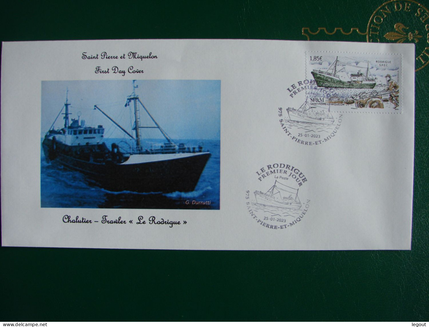 SPM/SAINT PIERRE ET MIQUELON FDC LE CHALUTIER "LE RODRIGUE" 2023 - FDC