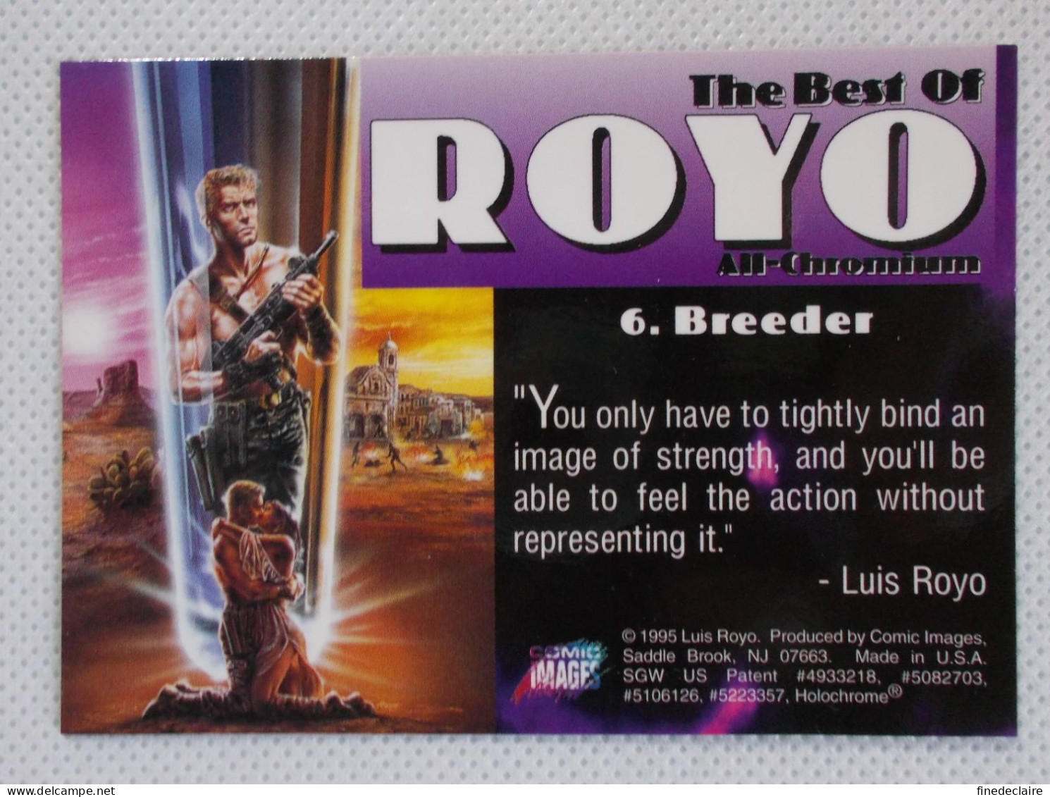 Card / Carte Rigide - 6,4 X 8,9 Cm - The Best Of ROYO All-Chromium 1995 - N°6 - Breeder - Andere & Zonder Classificatie