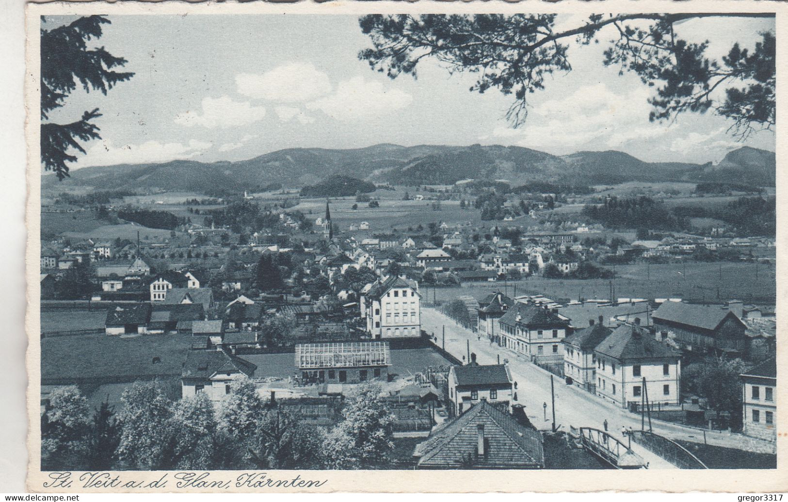 C8231) ST. VEIT A. D. GLAN - Kärnten - Straße Mit Brücke Und Häuser Details 1939 - St. Veit An Der Glan