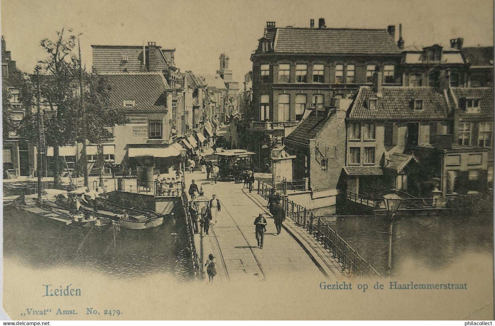 Leiden // Gezicht Op De Haarlemmerstraat Ca 1900 Vivat Mist Hoekje! - Leiden