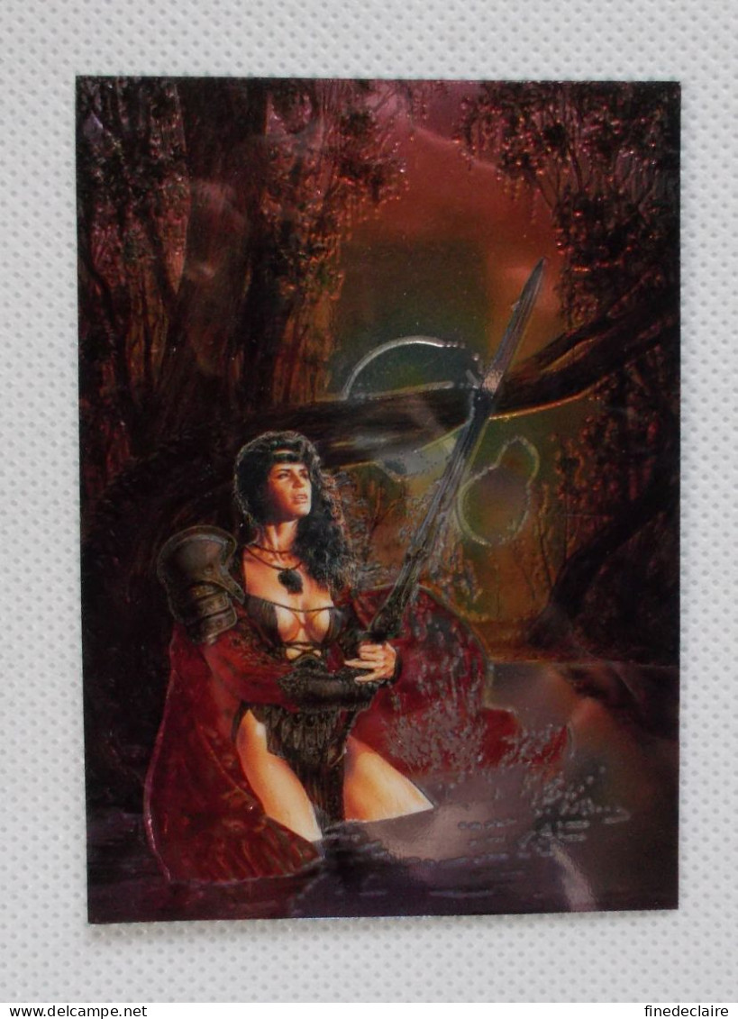 Card / Carte Rigide - 6,4 X 8,9 Cm - The Best Of ROYO All-Chromium 1995 - N°8 - Seven Of Swords - Other & Unclassified