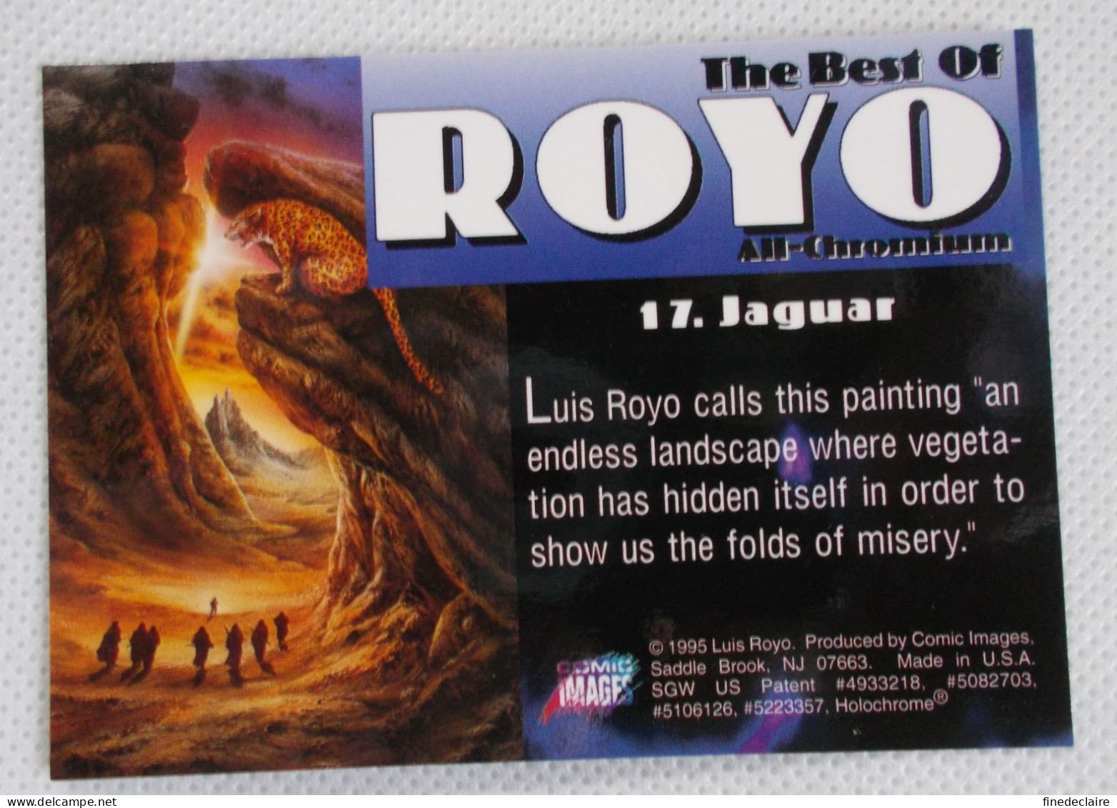 Card / Carte Rigide - 6,4 X 8,9 Cm - The Best Of ROYO All-Chromium 1995 - N°17 - Jaguar - Autres & Non Classés