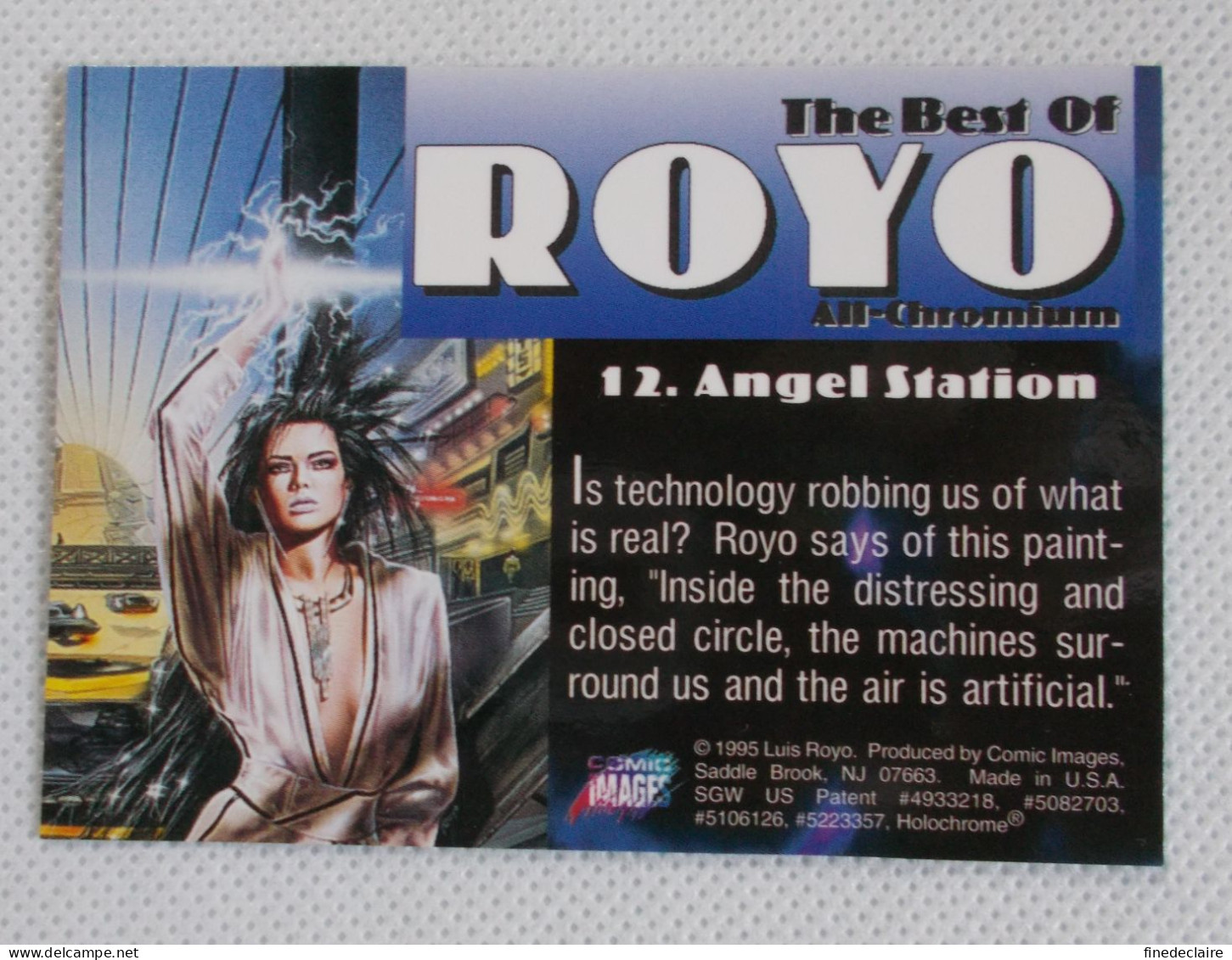 Card / Carte Rigide - 6,4 X 8,9 Cm - The Best Of ROYO All-Chromium 1995 - N°12 - Angel Station - Other & Unclassified