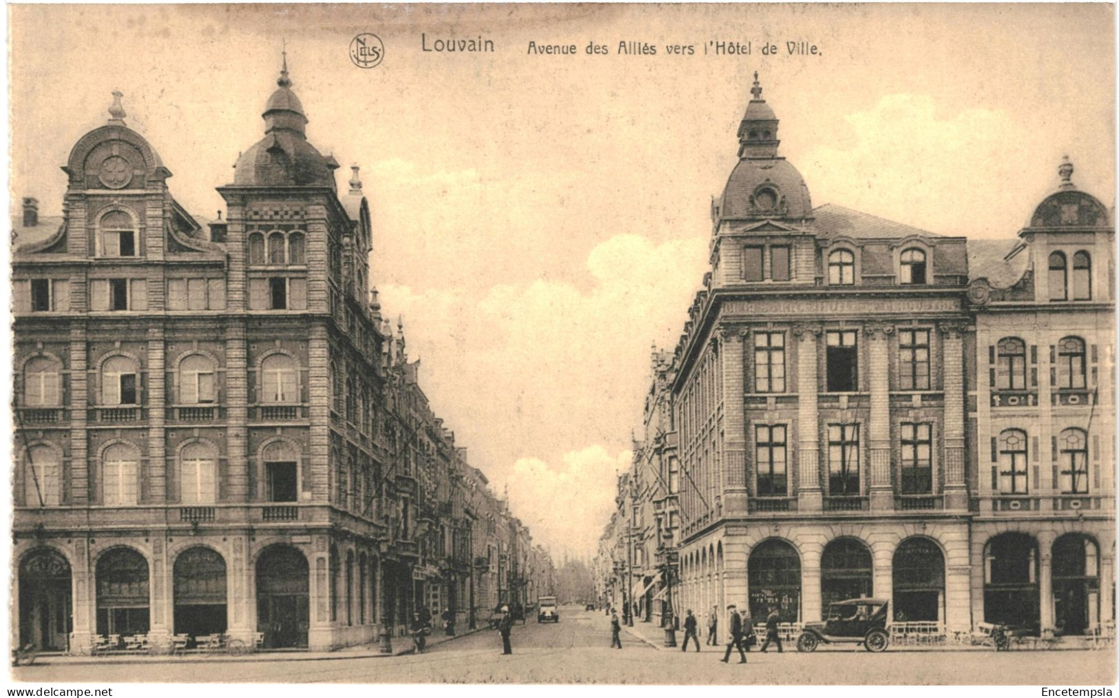 CPA Carte Postale  Belgique Louvain Avenue Des Alliés Vers L'Hôtel De Ville  VM67179 - Leuven