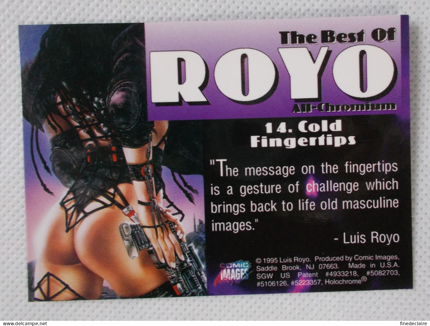 Card / Carte Rigide - 6,4 X 8,9 Cm - The Best Of ROYO All-Chromium 1995 - N°14 - Cold Fingertips - Autres & Non Classés