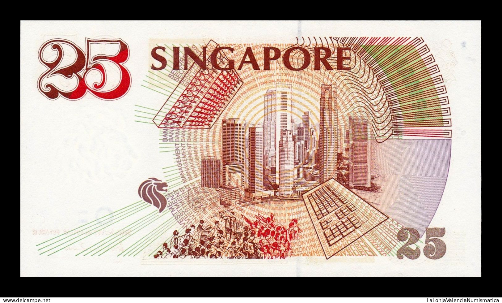 Singapur Singapore 25 Dollars Commemorative 1996 Pick 33 With Folder And Certificate Sc Unc - Singapour