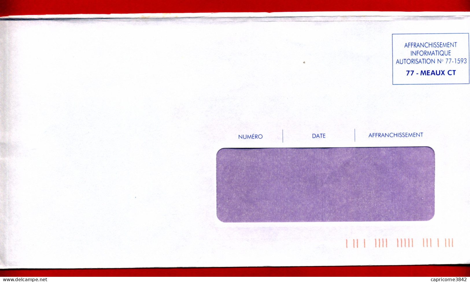 Lettre Envoyée Avec "AFFRANCHISSEMENT INFORMATIQUE - 77 - MEAUX CT" - - Civil Frank Covers