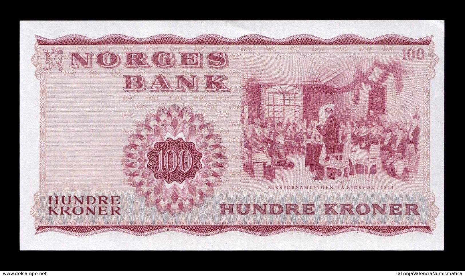 Noruega Norway 100 Kroner  1968 Pick 38b Sc Unc - Norway