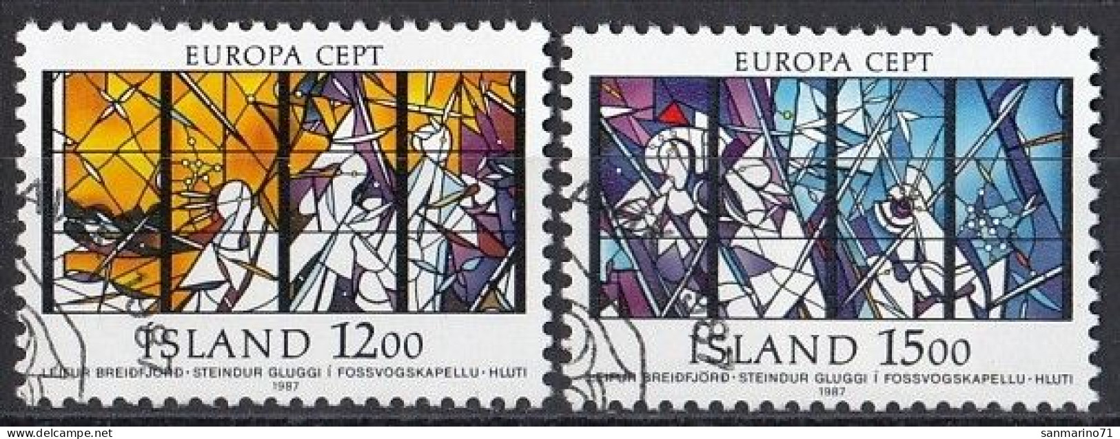 ICELAND 665-666,used,falc Hinged - Used Stamps