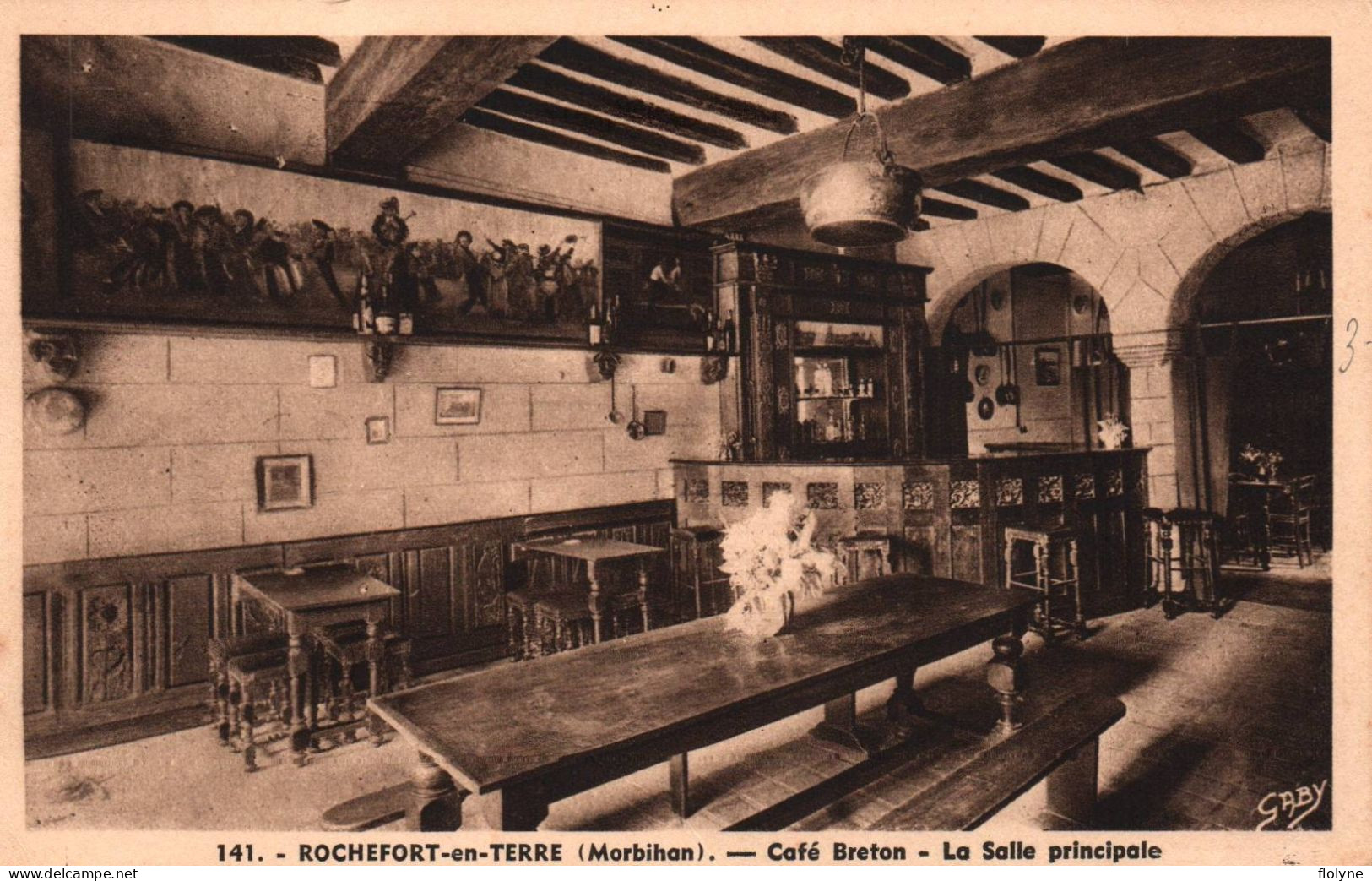 Rochefort En Terre - Le Café Breton , La Salle Principale - Rochefort En Terre