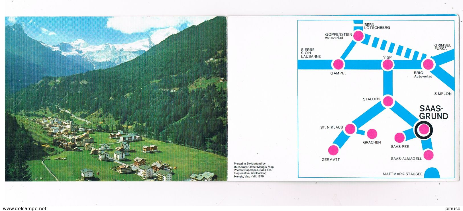 CH-7774   SAAS-GRUND : Hotel Gergheimat ( FOLDER, No Postcard ) - Saas-Grund