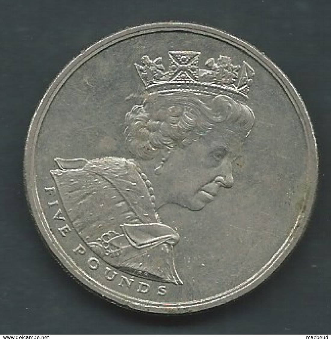 2002-£5 Pièce-ELIZABETH II DEI GRA REGINA FID DEF .  Laupi 15509 - 5 Pond