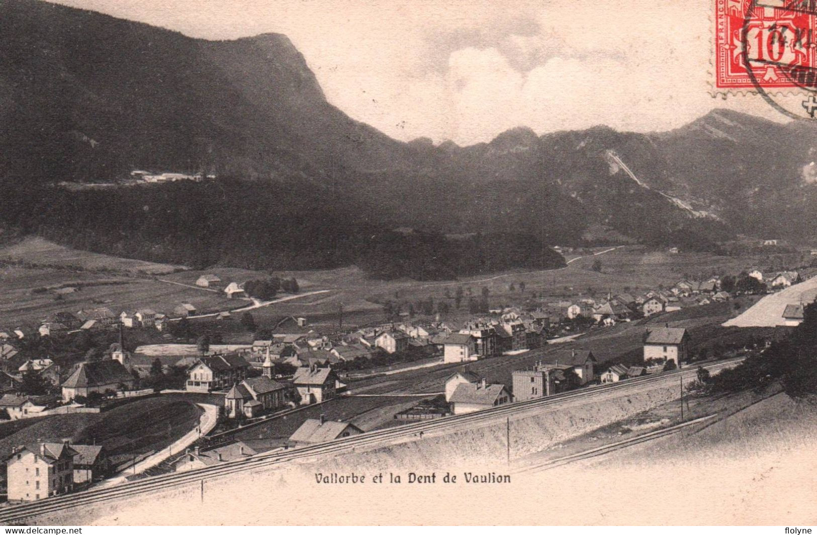 Vallorbe Et La Dent De Vaulion - La Ligne Du Chemin De Fer - Suisse Switzerland Schweiz - Vaulion