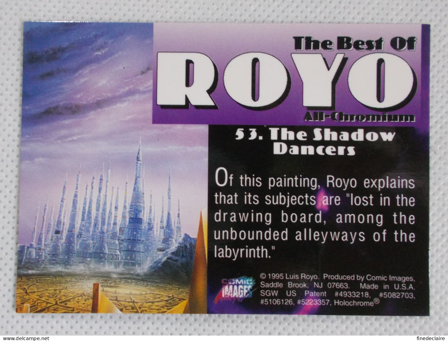 Card / Carte Rigide - 6,4 X 8,9 Cm - The Best Of ROYO All-Chromium 1995 - N°53 - The Shadow Dancers - Andere & Zonder Classificatie