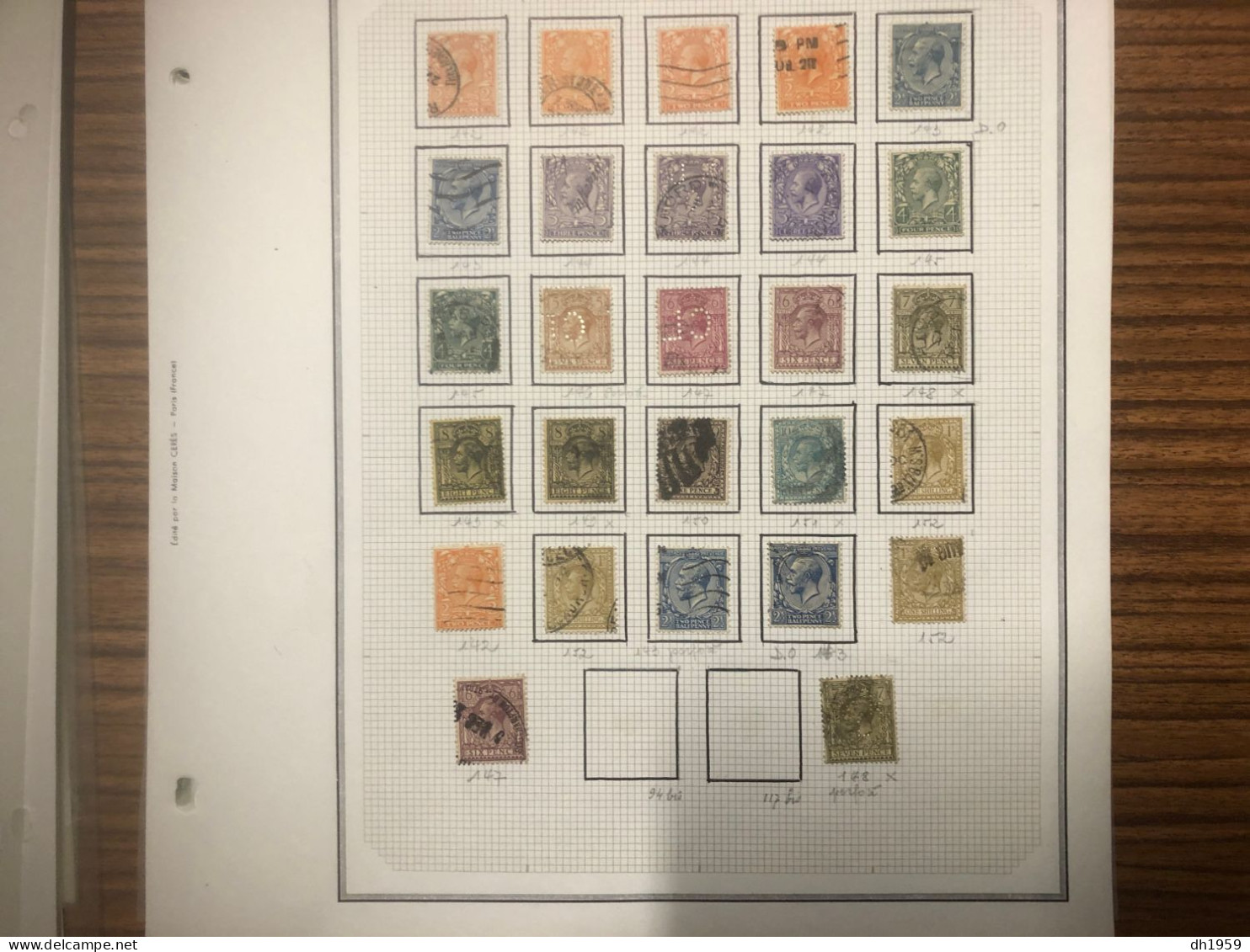 1842 UK GRANDE-BRETAGNE UNITED KINGDOM COLLECTION SUR 20 FEUILLES HIGH VALUE GROSSE COTE SUR 6 FEUILLES env. 12300 EURO