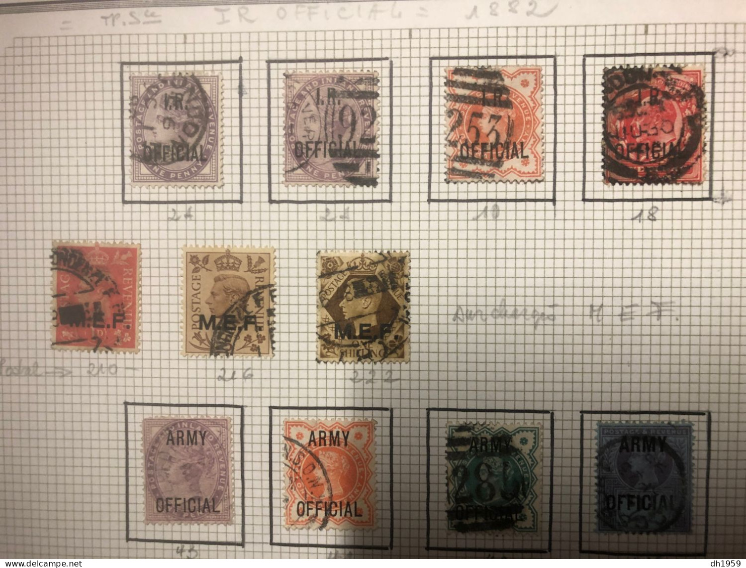 1842 UK GRANDE-BRETAGNE UNITED KINGDOM COLLECTION SUR 20 FEUILLES HIGH VALUE GROSSE COTE SUR 6 FEUILLES env. 12300 EURO