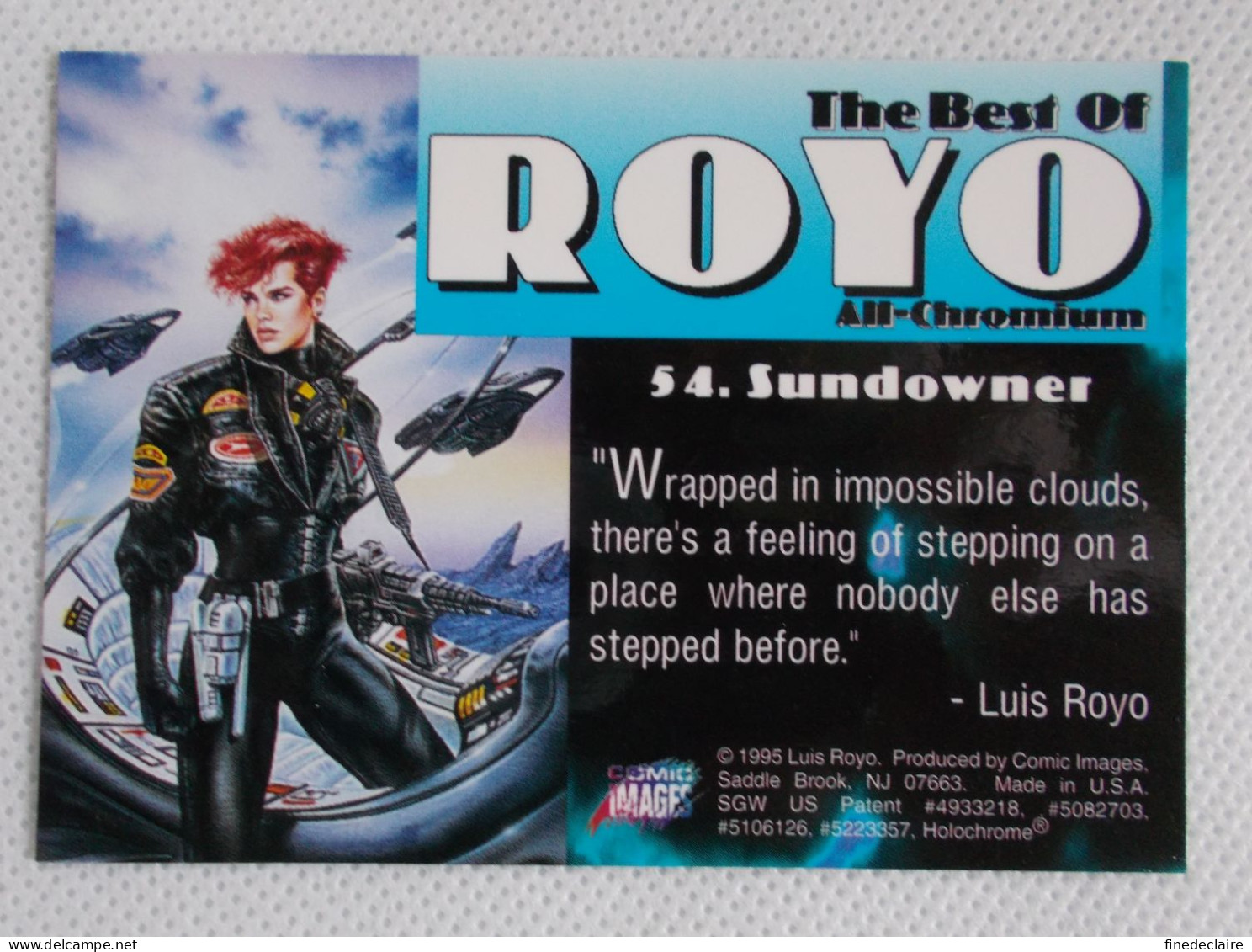 Card / Carte Rigide - 6,4 X 8,9 Cm - The Best Of ROYO All-Chromium 1995 - N° 54 - Sundowner - Sonstige & Ohne Zuordnung