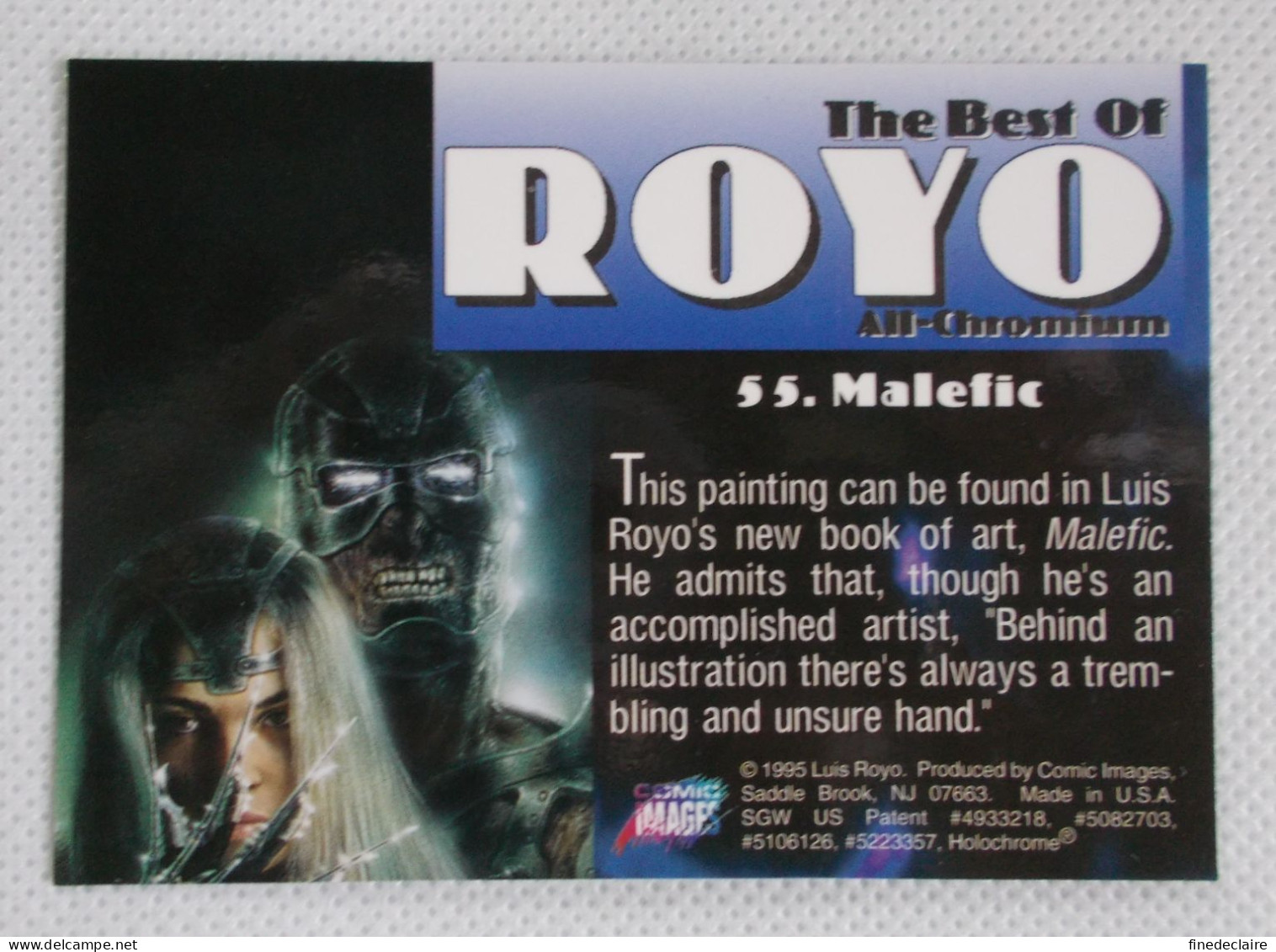 Card / Carte Rigide - 6,4 X 8,9 Cm - The Best Of ROYO All-Chromium 1995 - N° 55 - Malefic - Sonstige & Ohne Zuordnung