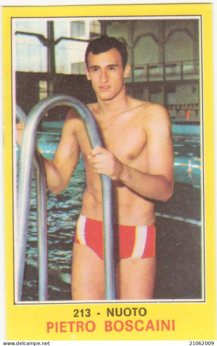 213 PIETRO BOSCAINI - NUOTO - CAMPIONI DELLO SPORT PANINI 1970-71 - Natación