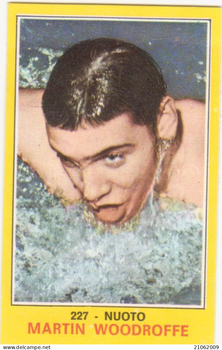 227 MARTIN WOODROFFE - NUOTO - CAMPIONI DELLO SPORT PANINI 1970-71 - Zwemmen