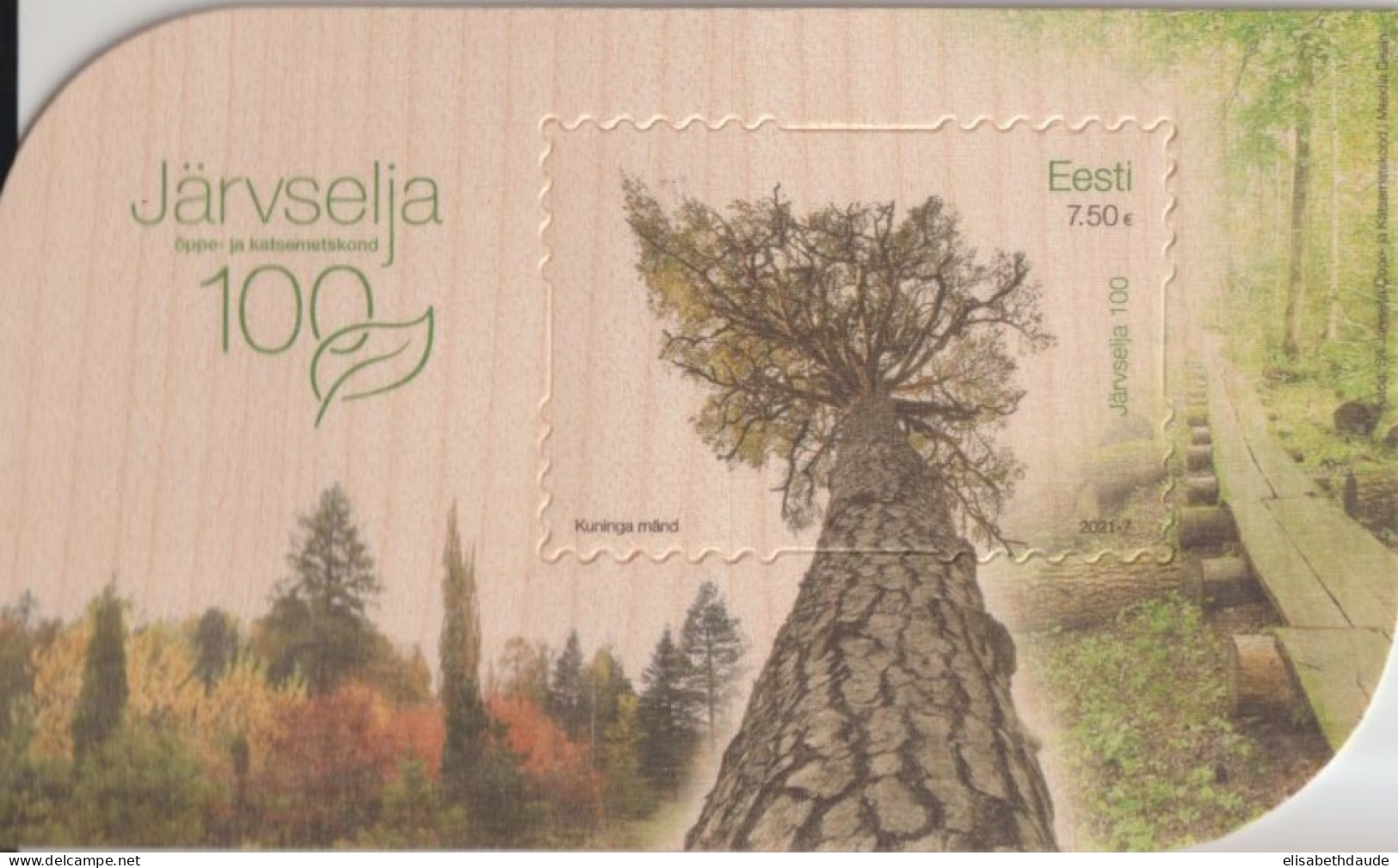 ESTONIE - 2021 - TIMBRE BOIS / HOLZ ** MNH - Estonia