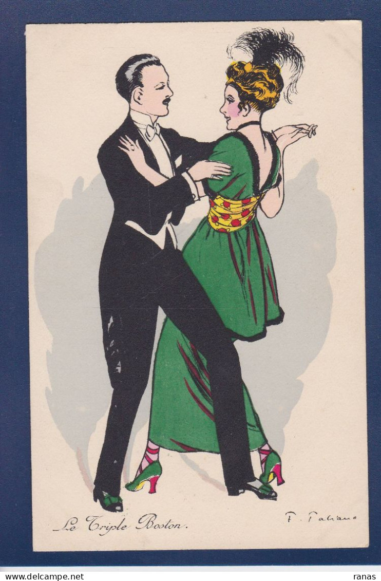 CPA FABIANO Erotisme Femme Woman Art Nouveau écrite BG PARIS 598 Danse - Fabiano