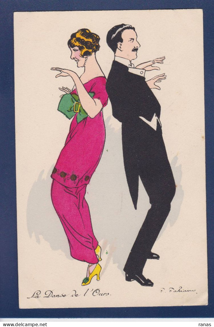 CPA FABIANO Erotisme Femme Woman Art Nouveau écrite BG PARIS 598 Danse - Fabiano