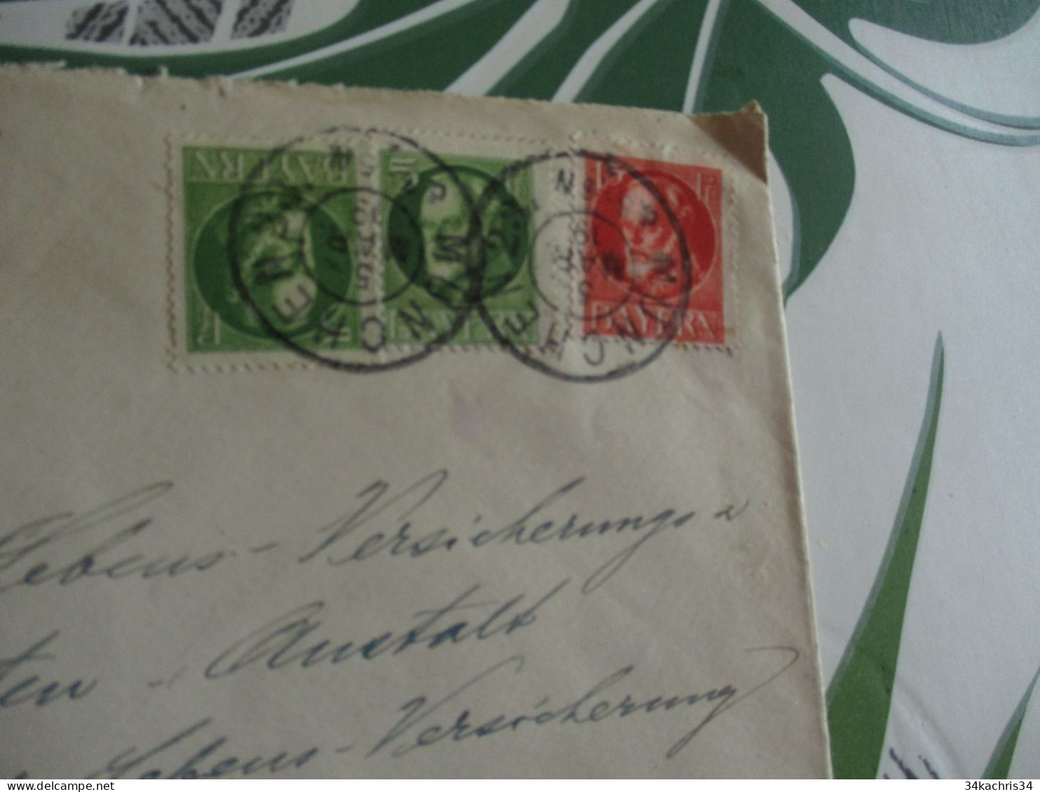 Lettre Allemagne Deutschland X3TP Bayern Munchen . 1919 Pour Zurich Suisse.... - Lettres & Documents